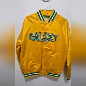 Mitchell & Ness Gold Jacket with Green Accents